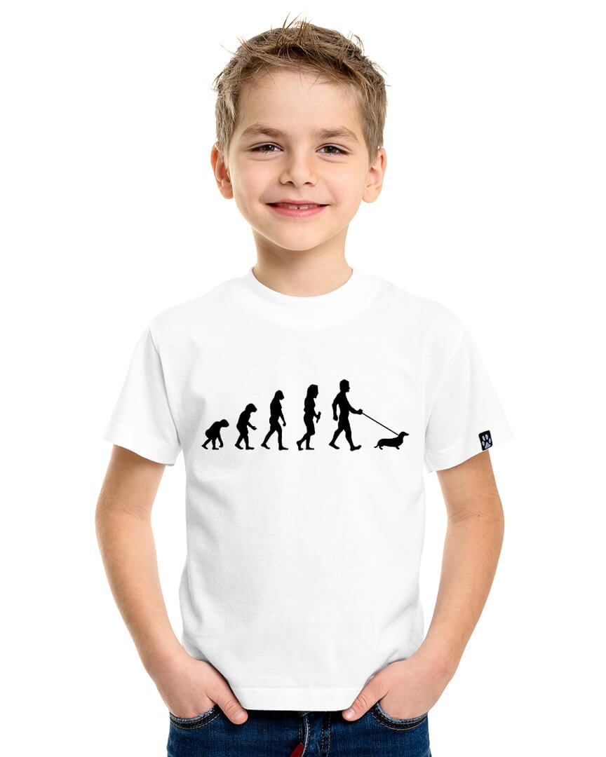 Detské tričko Evolúcia milovníka psov
