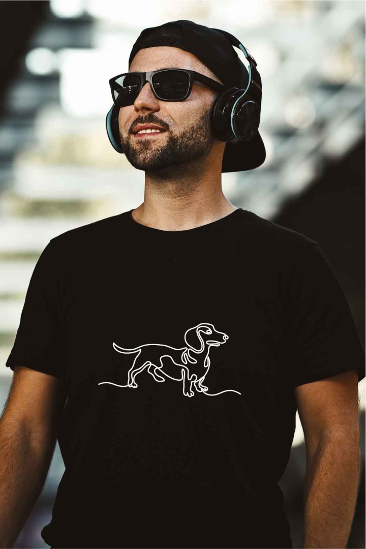 Tričko umelecký jazvečík