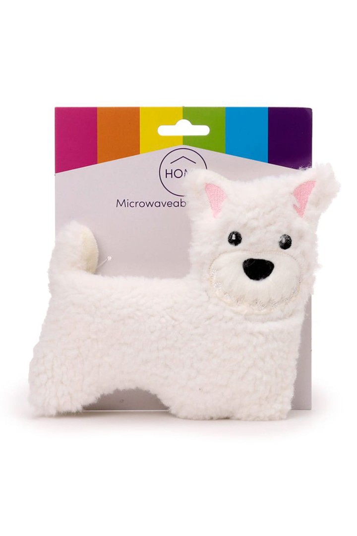 Plyšový ohrievač so semenami West Highland white teriér