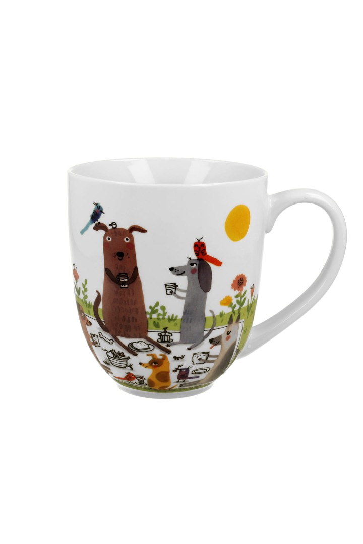 Piknikový hrnček so psy 1000 ml 